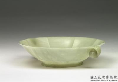 图片[2]-Jade flower-shaped bowl with two bud-shaped handles, Mughal Empire-China Archive